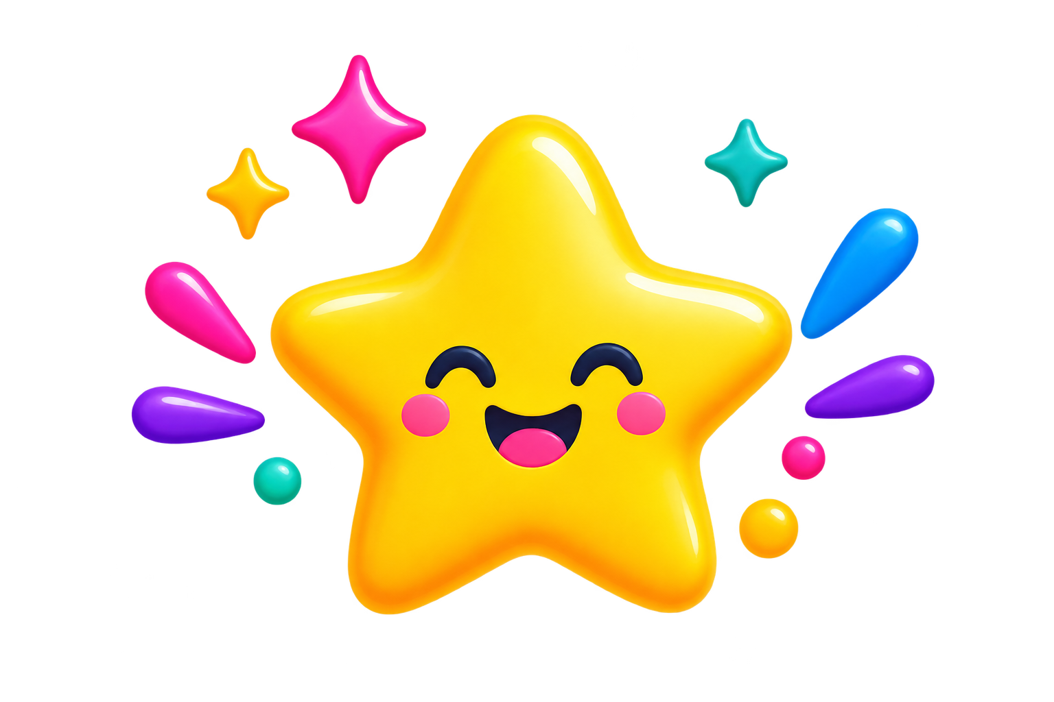 A happy Wish Up star